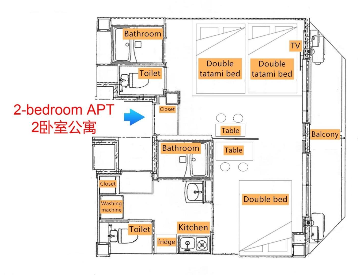 Apartament Ryogoku Cosy Apartｍent 6mins To Metro On Foot Tokio
